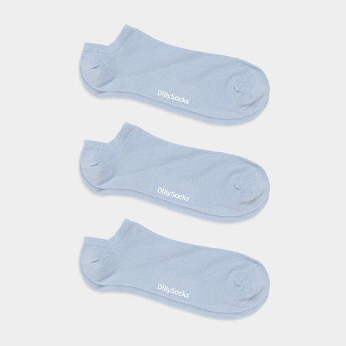 Socken - Sets Short Baby Blue (3er Pack) von DillySocks