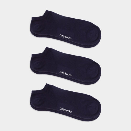 Socken - Sets Short Dark Navy (3er Pack) von DillySocks