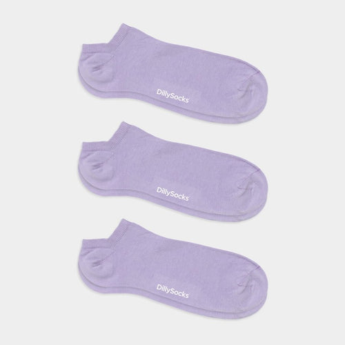 Socken - Sets Short Lavender Lilac (3er Pack) von DillySocks