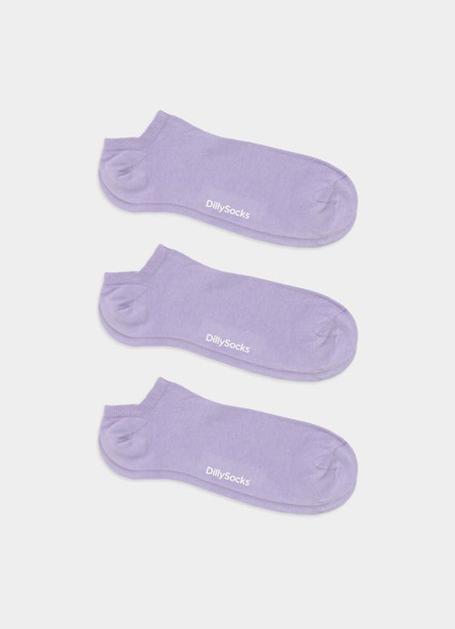 Socken - Sets Short Lavender Lilac (3er Pack) von DillySocks
