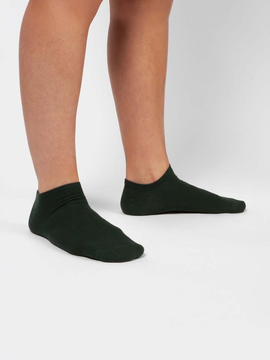 Socken - Sets Short Olive Green (3er Pack) von DillySocks