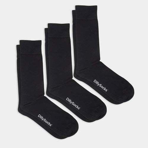 Socken - Sets Smooth Dark Navy (3er Pack) von DillySocks