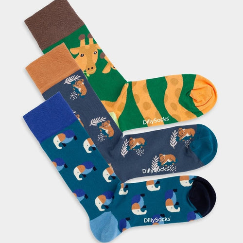 Socken - Sets Wild Steps (3er Pack) von DillySocks