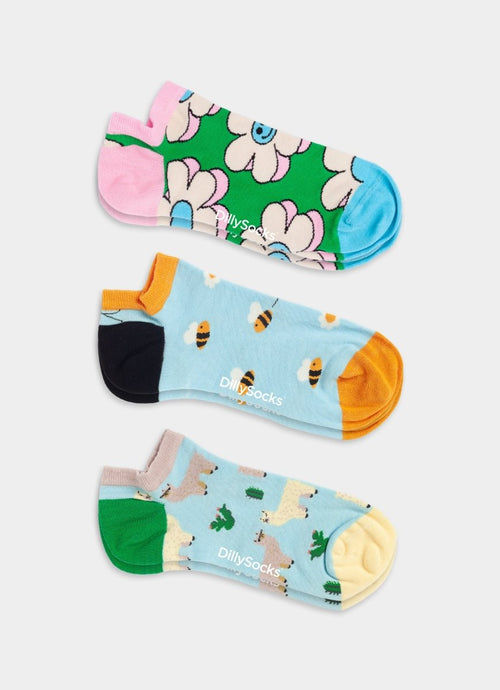 Socken Short Animal Attire (3er Pack) von DillySocks