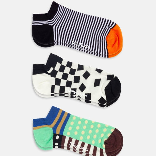 Socken Short Pattern Club (3er Pack) von DillySocks