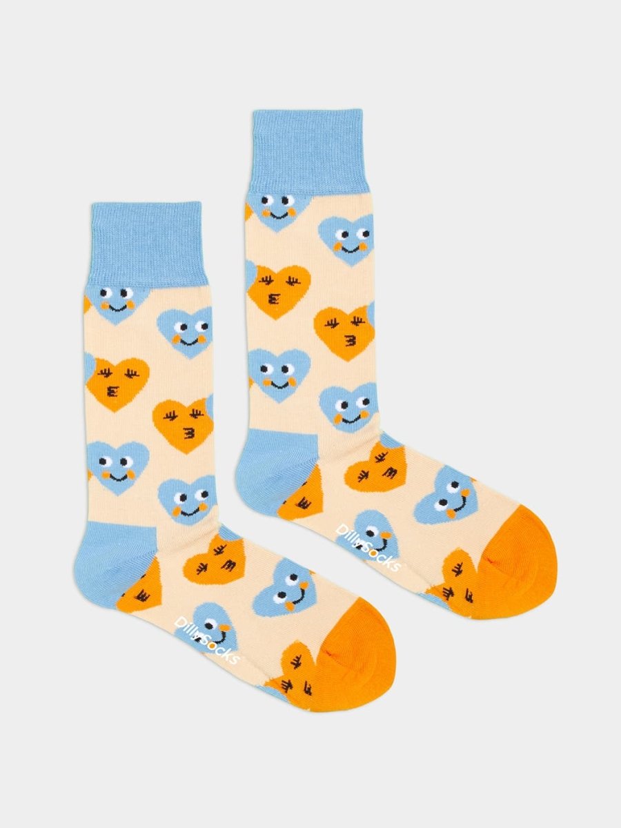 Socken Smiling Hearts von DillySocks