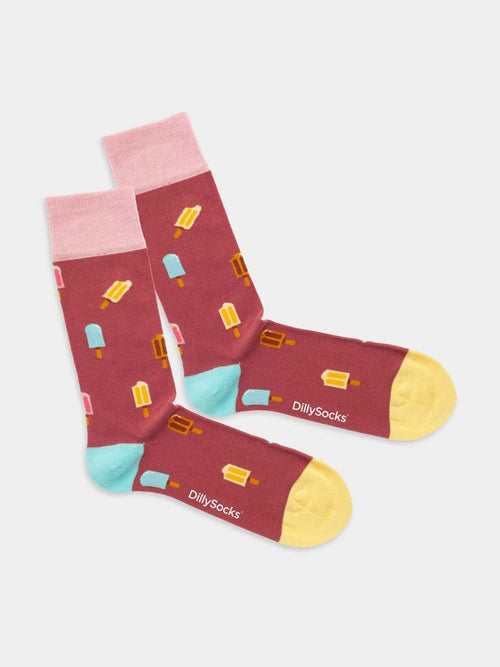 dilly socks Notre chaussettes: We All Scream For Ice Cream